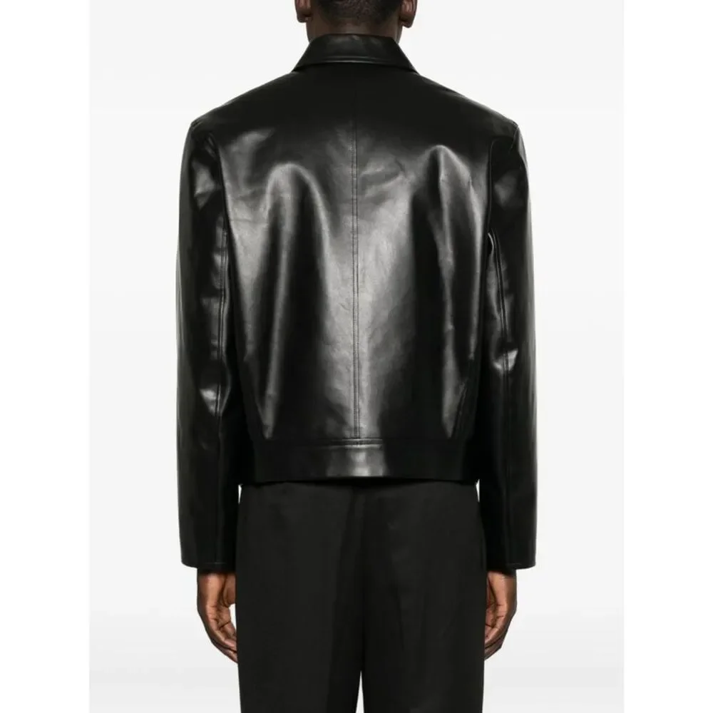 Jil Sander Black Jackets - Leather Jackets Men